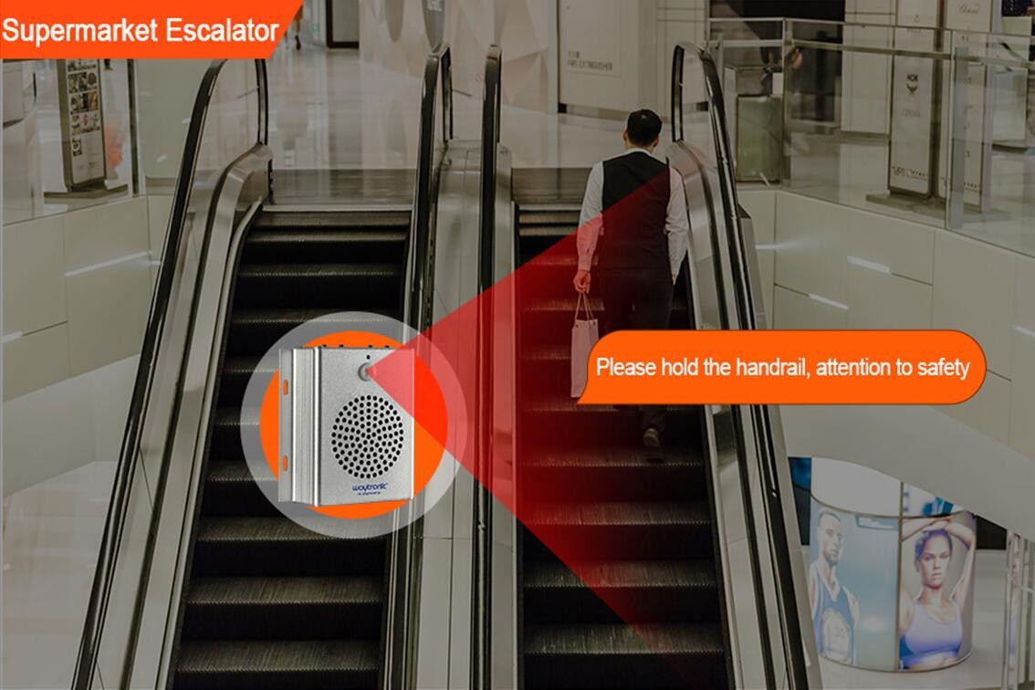 Introduction of escalator safety voice prompt
