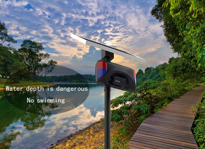motion activated speaker outdoor can reduce the occurrence of drowning accidents